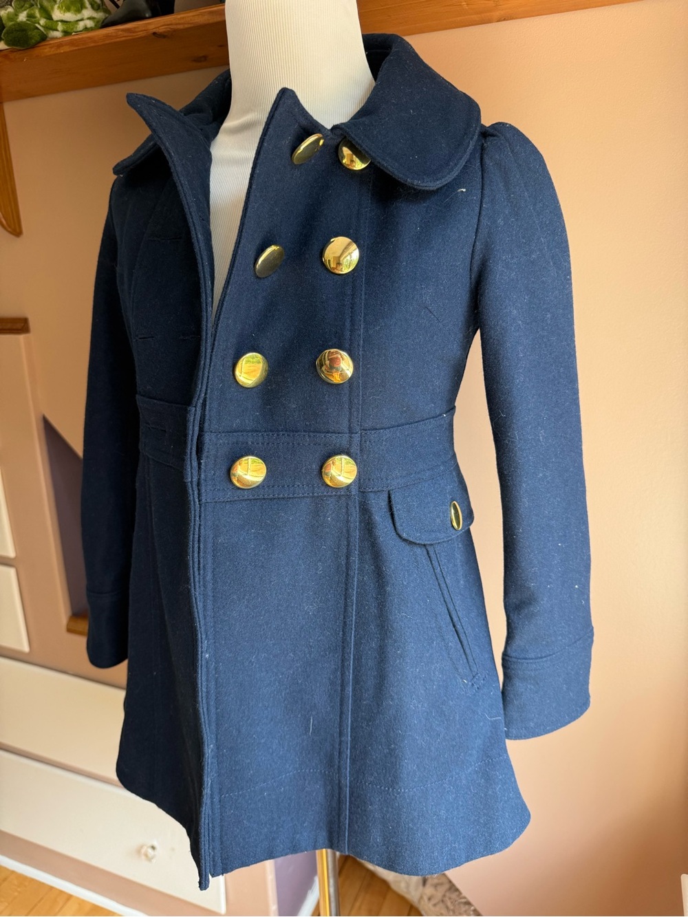 Gap Kids navy pea coat